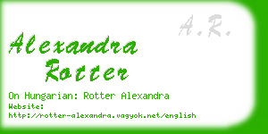 alexandra rotter business card